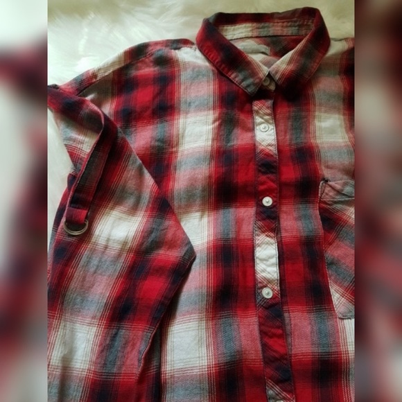 Bershka Woman Plaid Crop Top - Picture 3 of 6